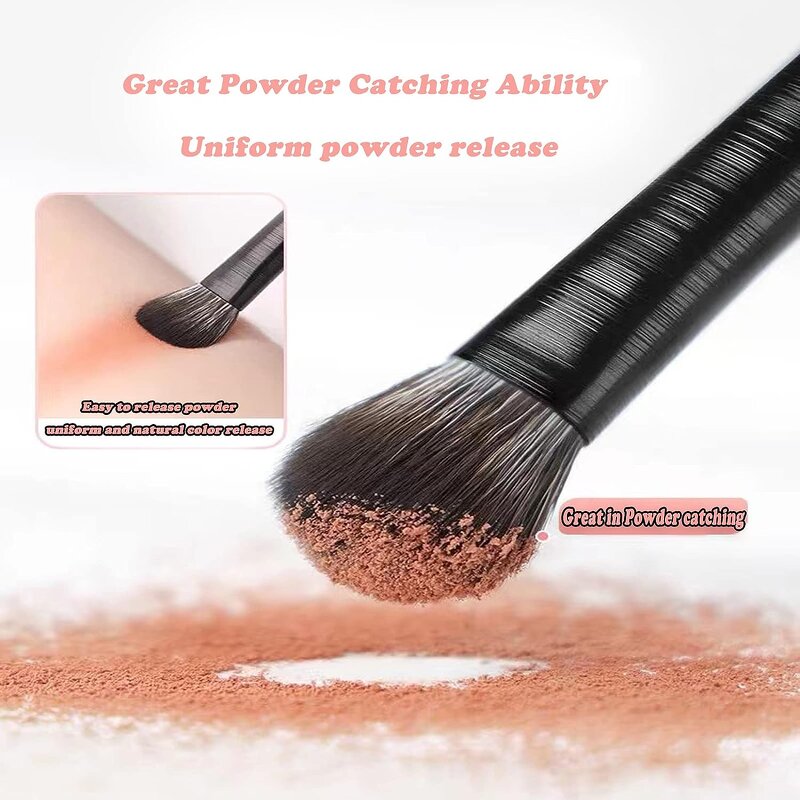 6 Pieces Eye Makeup Brush Set - Multi-function Eyeshadow Lip Gloss Eyebrow Tool