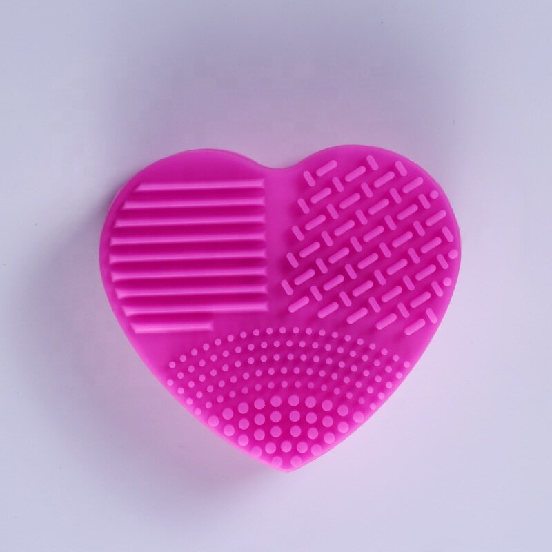 Heart-shaped Silicone Pad - Makeup Brush Washing Multi in One Cleaning Egg