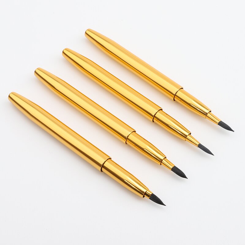 Metal Handle Lip Brush - Factory Wholesale Private Logo Retractable Makeup Tool