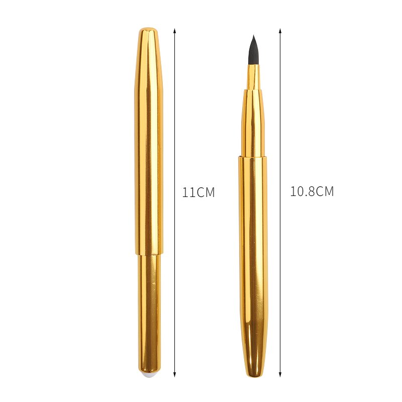 Metal Handle Lip Brush - Factory Wholesale Private Logo Retractable Makeup Tool
