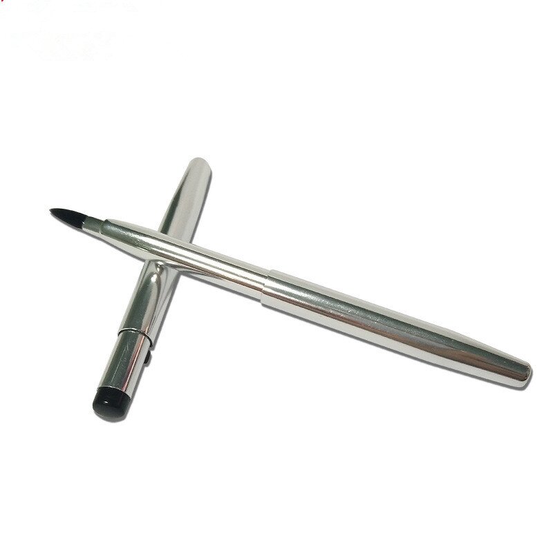 Metal Handle Lip Brush - Factory Wholesale Private Logo Retractable Makeup Tool
