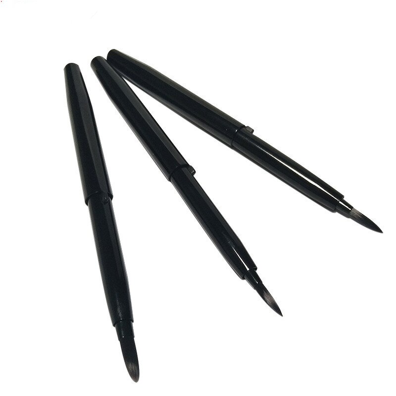 Metal Handle Lip Brush - Factory Wholesale Private Logo Retractable Makeup Tool