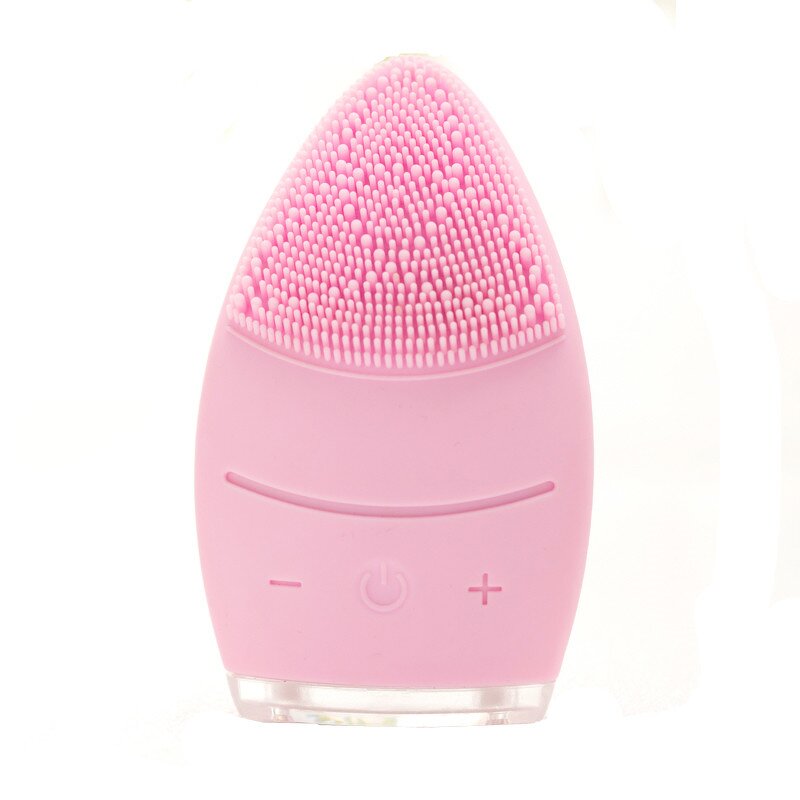 Facial Cleansing Brush - USB Rechargeable Silicone Waterproof Face Massage Tool