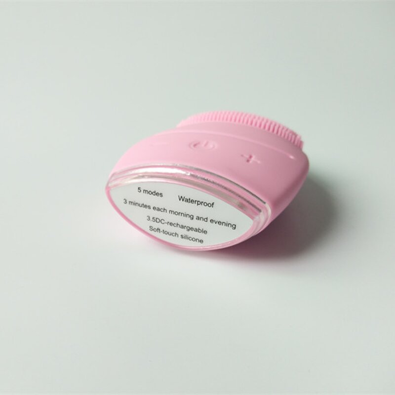 Facial Cleansing Brush - USB Rechargeable Silicone Waterproof Face Massage Tool