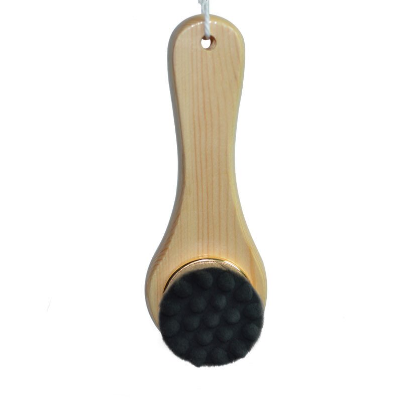 Facial Cleansing Brush - RUIXINLI Super Soft Bristle Wood Handle Mild Tool
