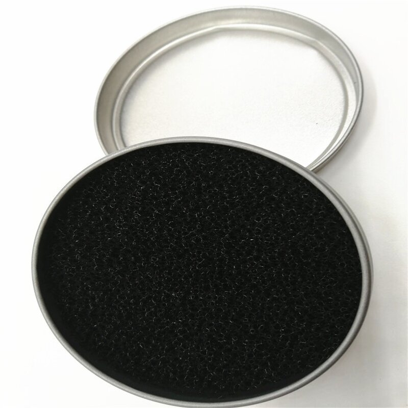 Metal Box Makeup Brush Cleaner - Black Sponge Dry-use Color Removal Switch Tool