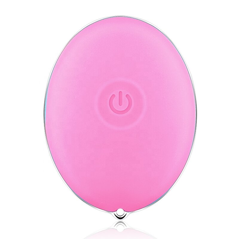 Electric Facial Cleansing Brush - Cute Egg Shape Silicone Pore Cleaning Travel Tool