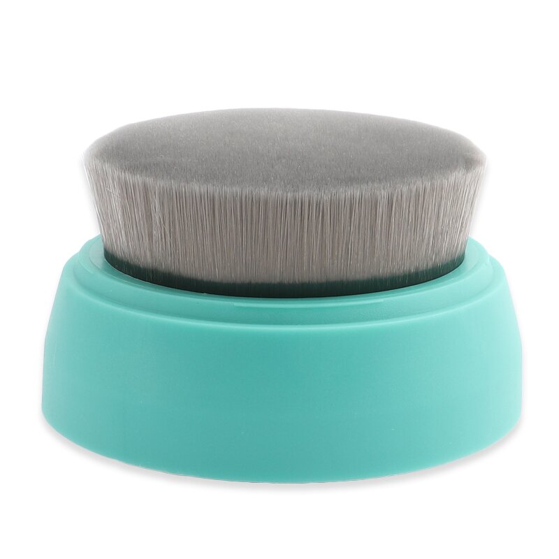 Round Baby Shower Brush - Big Soft Synthetic Hair Harmless Bath Cleansing Tool