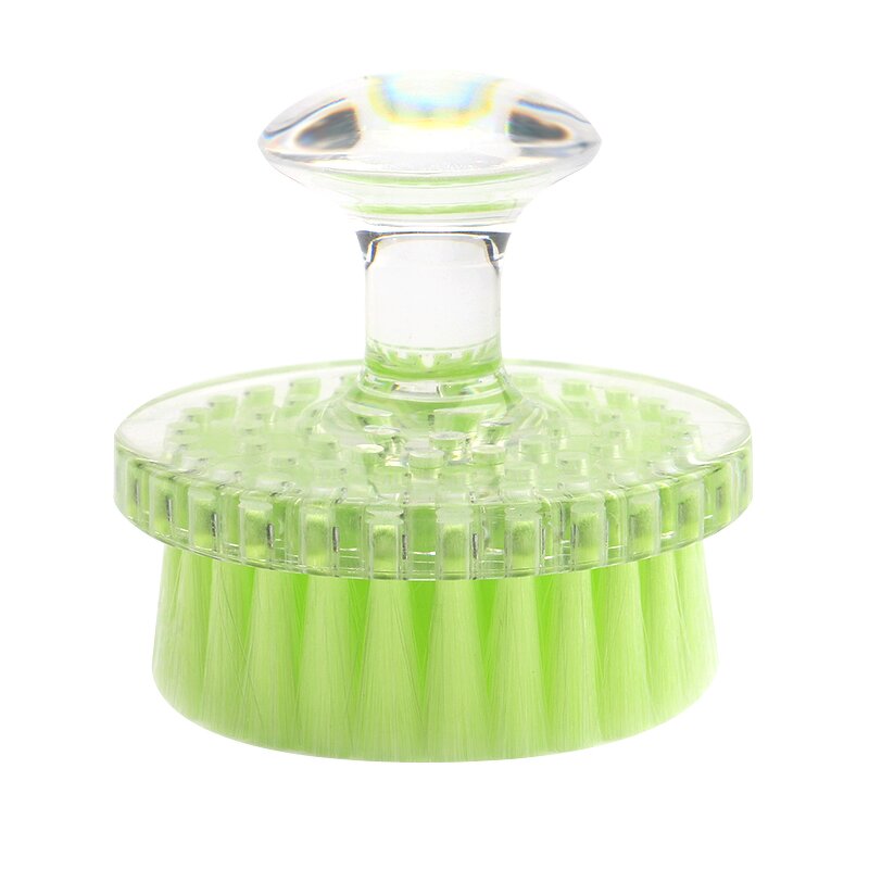 Plush Cleansing Brush - Quick Drying Crystal Handle with Protective Cover