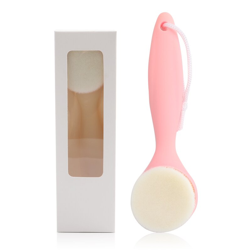 Long Handle Facial Brush - New Super Soft Fiber Hair Pore Cleansing Tool