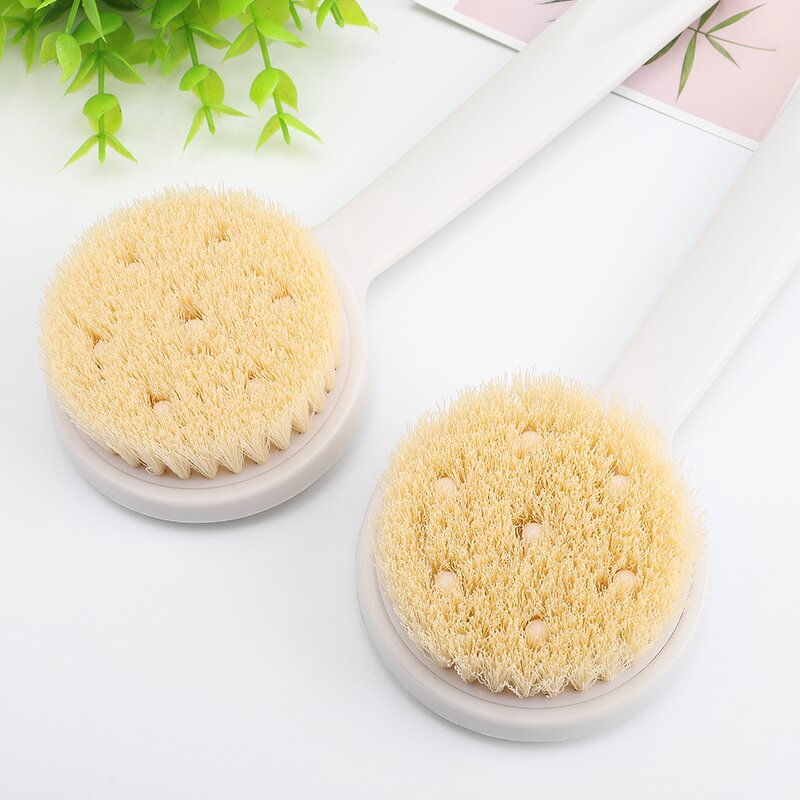 Long Handle Back Scrubber - Private Logo Thick Bristles Body Bath Shower Brush