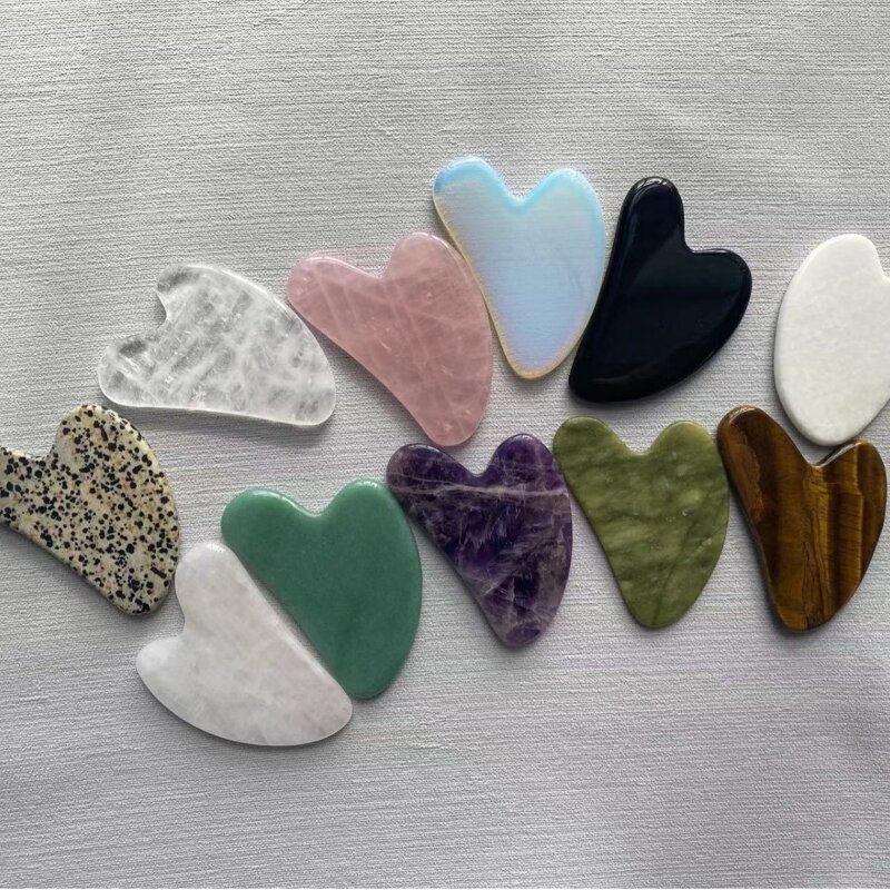 Natural Jade Roller Gua Sha - Hot Selling Facial Skin Firm Massage Tool