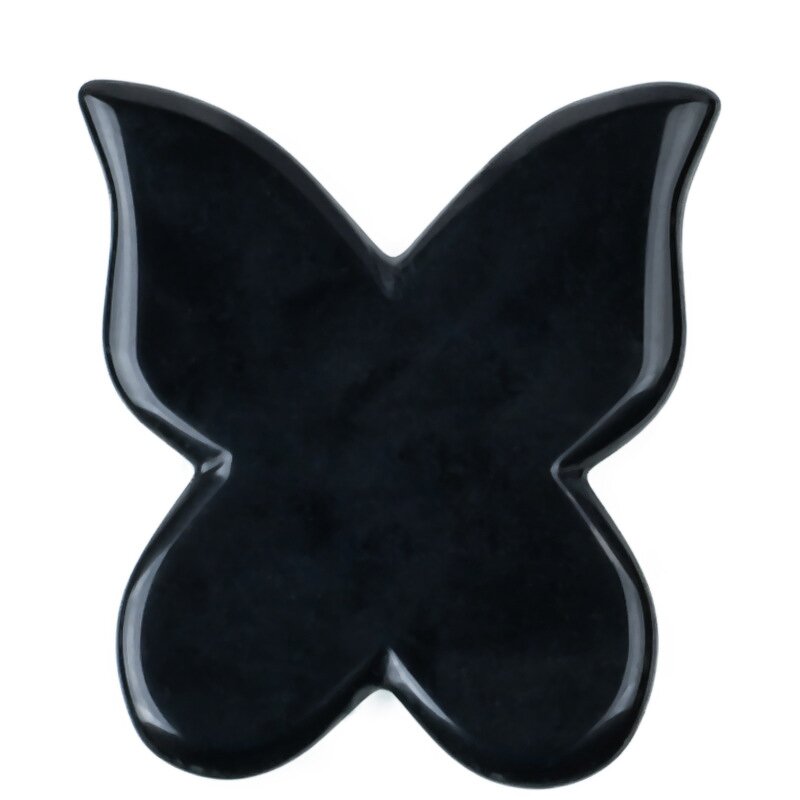 Rose Quartz Gua Sha Stone - SFM Butterfly Facial Therapy Scraping Tool