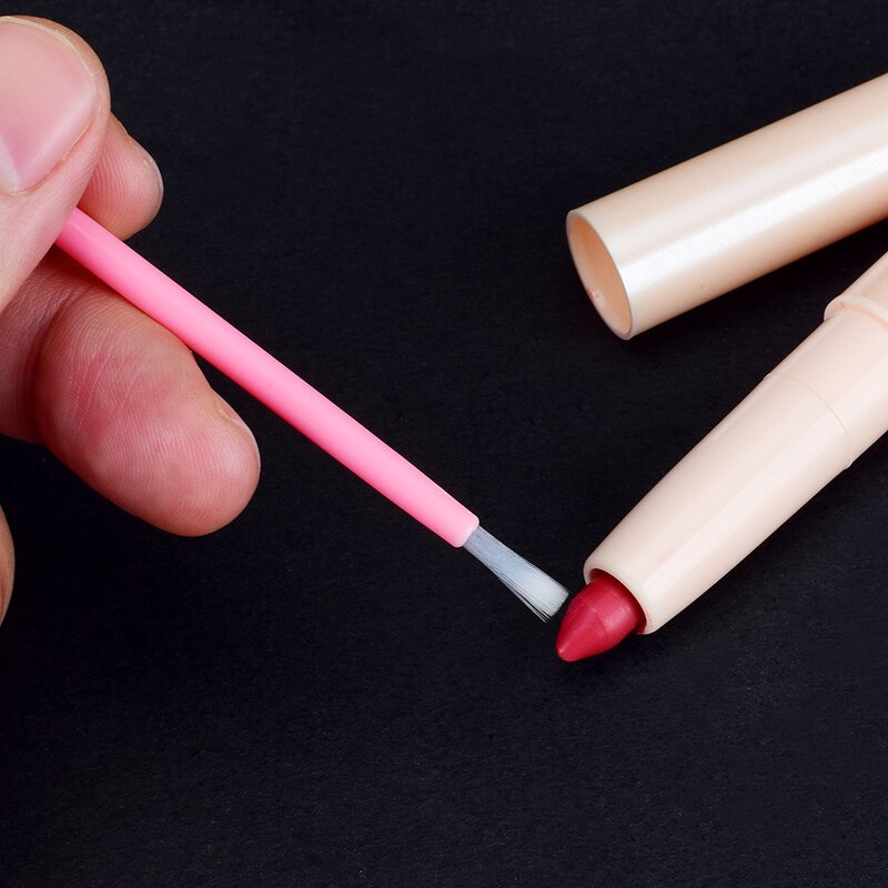 Disposable Nylon Lip Brush - Lipstick Gloss Wand Eyeshadow Cosmetic Tool