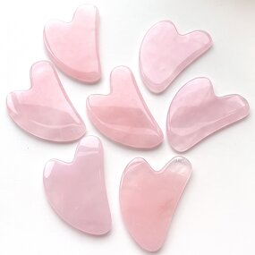 Pink Resin Gua Sha Comb - Facial Lifting Scalp Face Eye Relaxation Tool
