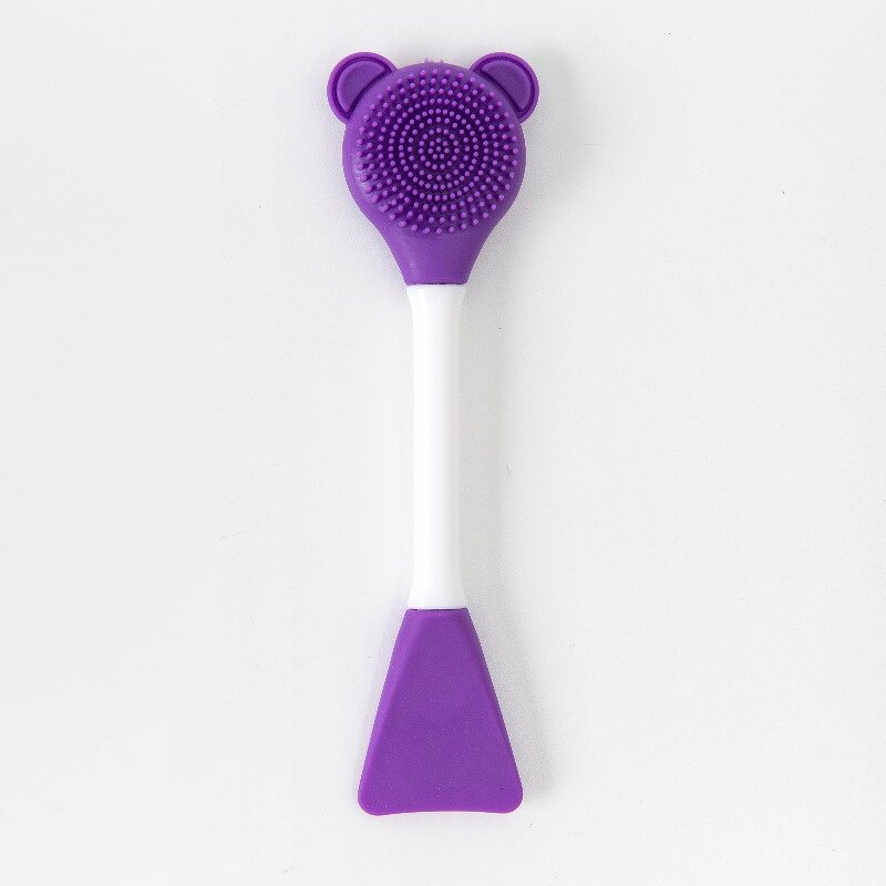 Double Head Silicone Mask Brush - Wholesale Bear Shaped Skin Care Cosmetic Tool