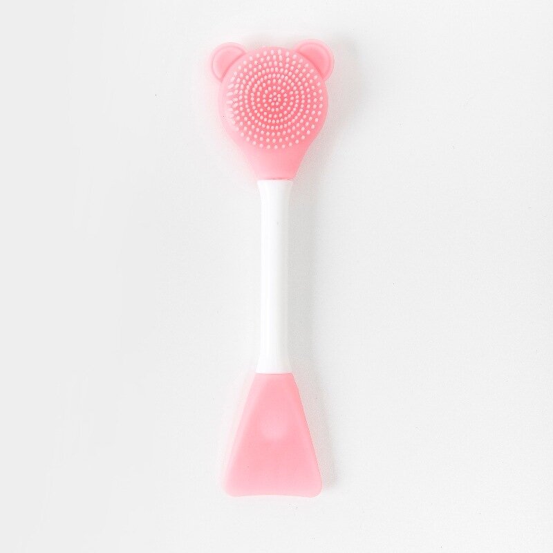 Double Head Silicone Mask Brush - Wholesale Bear Shaped Skin Care Cosmetic Tool