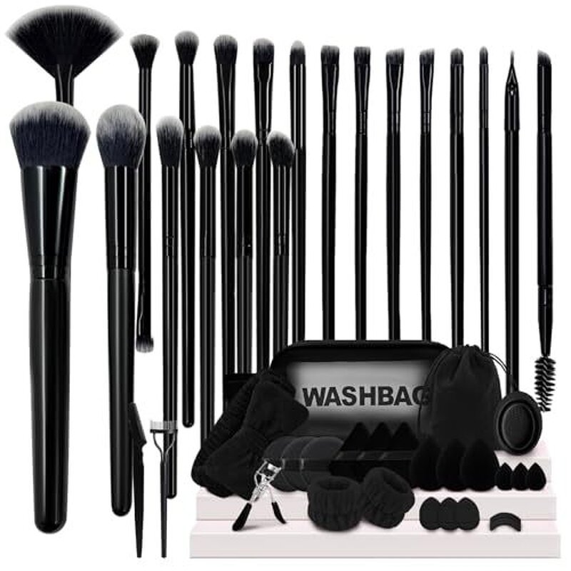 Makeup Brushes Set - Hot Sale Fashion Multi Color Sponge Blender Brush Bag