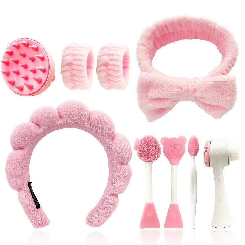 Cloud Headband Three-Piece Set - Wholesale SFM Leopard Print Non-Slip Cloth Gift