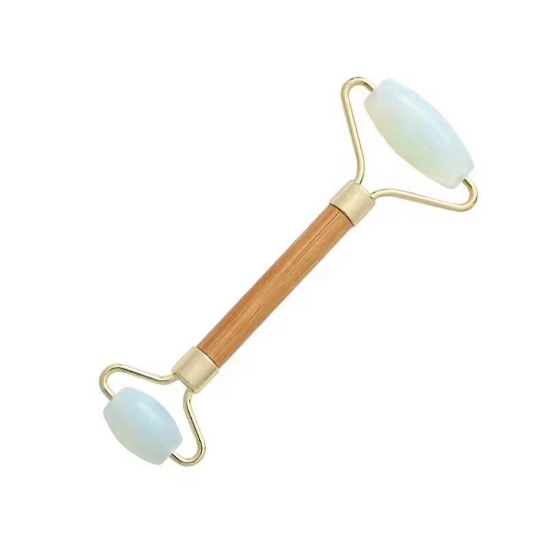 Double-Headed Jade Roller - Makeup Face Spoon Metal Cosmetic Spatula Tool