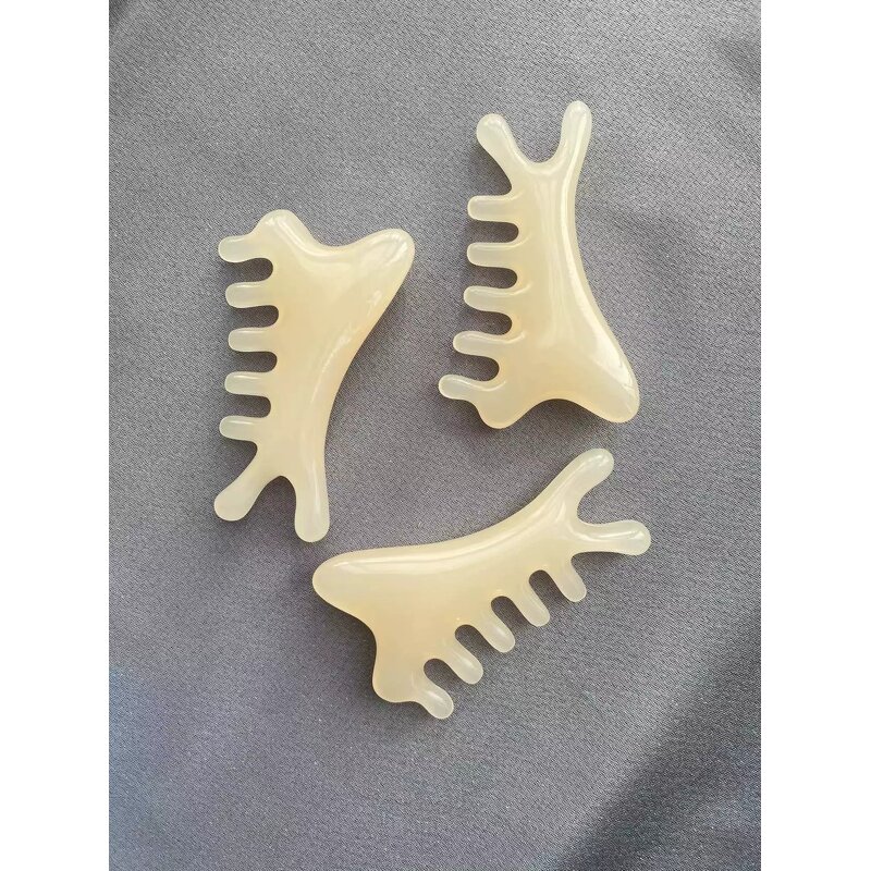 White Jade Gua Sha Board - Pure Natural Quick Whitening Eye Massage Roller