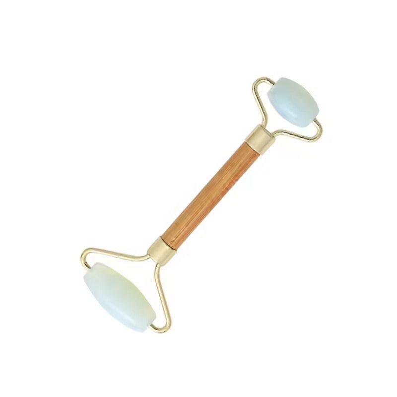 Double-Headed Jade Roller - Makeup Face Spoon Metal Cosmetic Spatula Tool