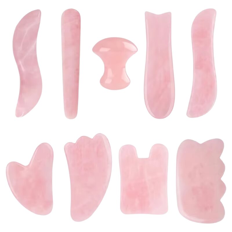 Jade Roller Gua Sha Set - OEM ODM Private Logo Facial Stone Massager