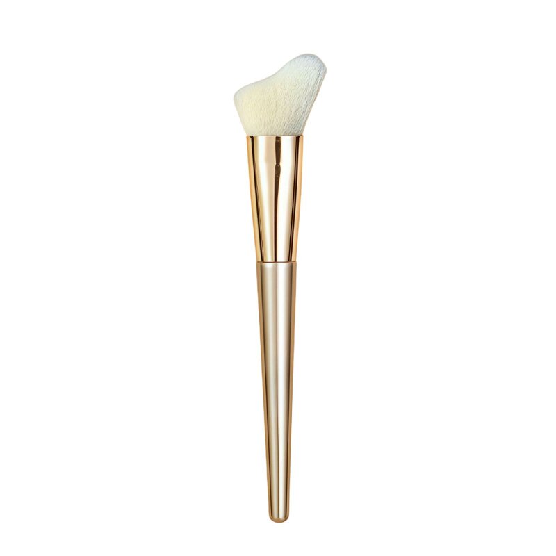 Single Makeup Brush - Wooden Handle Soft Synthetic Loose Powder Blusher
