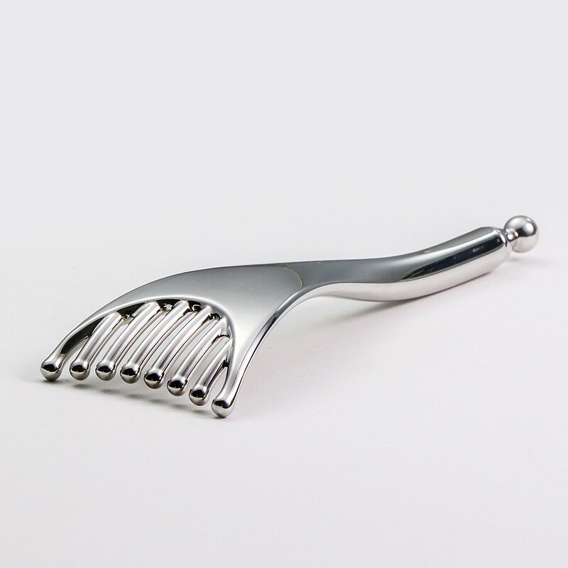 Stainless Steel Dermaroller Set - Multi-Functional Hair Scalp Brush Scraping Board