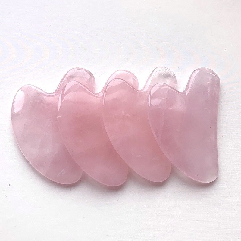 Pink Resin Gua Sha Comb - Facial Lifting Scalp Face Eye Relaxation Tool