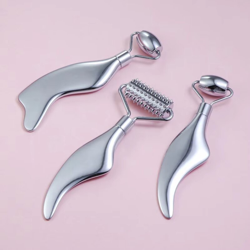 Ice Roller Massager - SFM Stainless Steel ABS Cold Therapy Face Body Tool