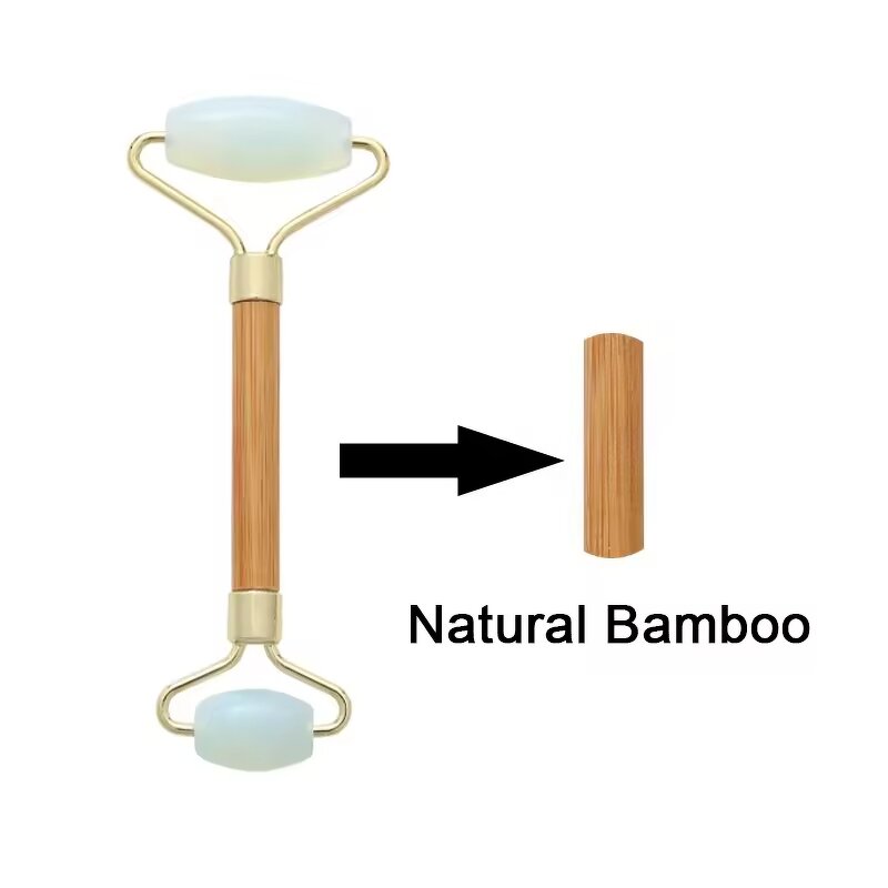 Double-Headed Jade Roller - Makeup Face Spoon Metal Cosmetic Spatula Tool