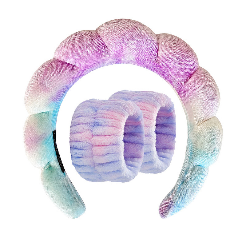 Bow Headband Wristbands Set - Wholesale Beauty Sponges Maternity Powder Puffs