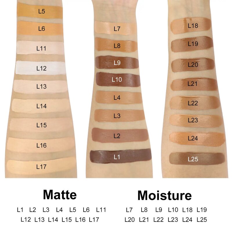 Liquid Foundation Manufacturer - Vegan Make up for Black Women Waterproof Matte OEM