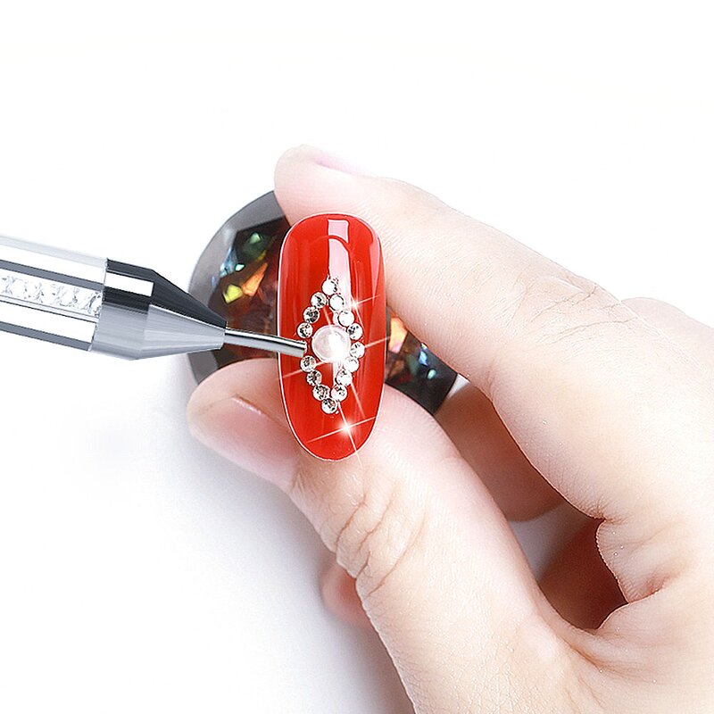 Nail Art Tool Manufacturer - Dual Heads Acrylic Dotting Drill Rhinestone Picker