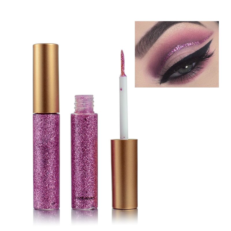 Liquid Eyeliner Set Manufacturer - HANDAIYAN 10pcs Shimmer Pigment Silver Gold