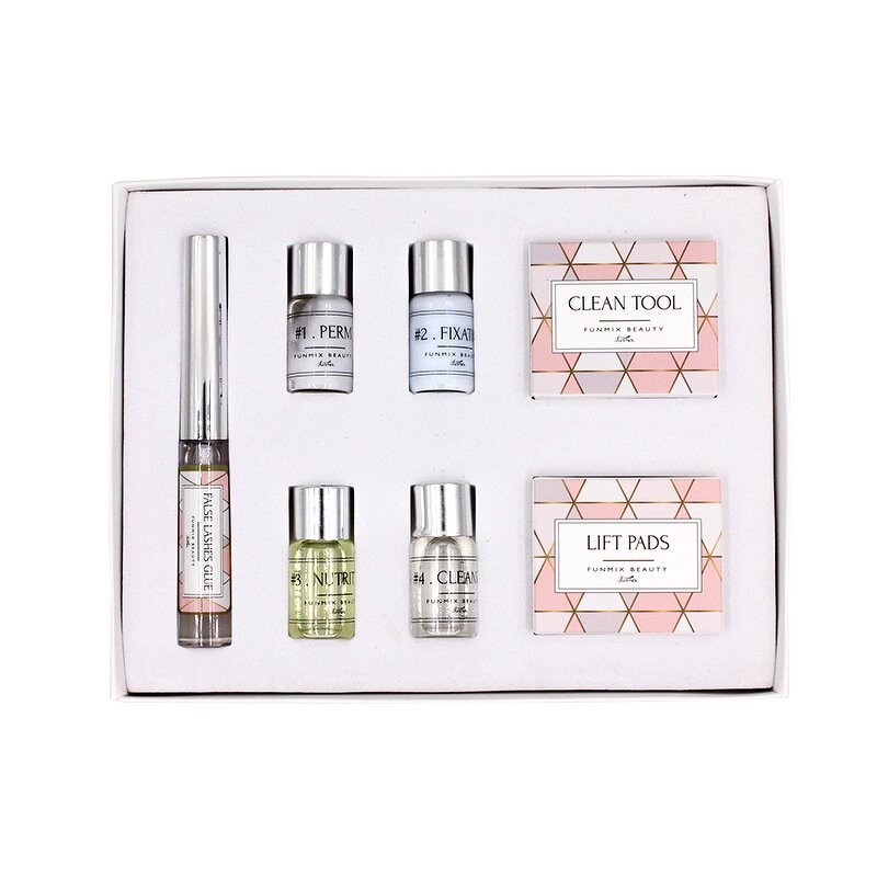 Eyelash Perming Kit Manufacturer - Funmix DIY Lashes Lifting with Rods Glue