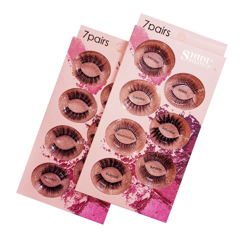 False Eyelashes Manufacturer - 7 Pairs Professional Reusable Natural Thick 3D