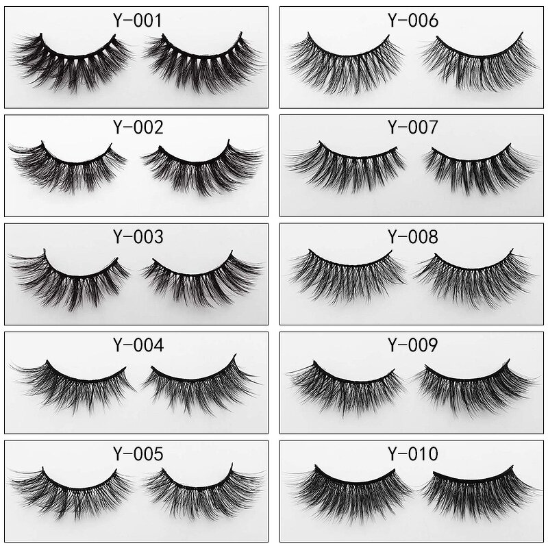 False Eyelashes Manufacturer - 10 Pairs Natural 3D Fake Mink Lashes Extension