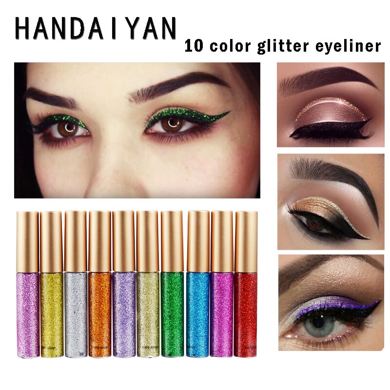 Liquid Eyeliner Manufacturer - HANDAIYAN Glitter Waterproof Shimmer Long Lasting