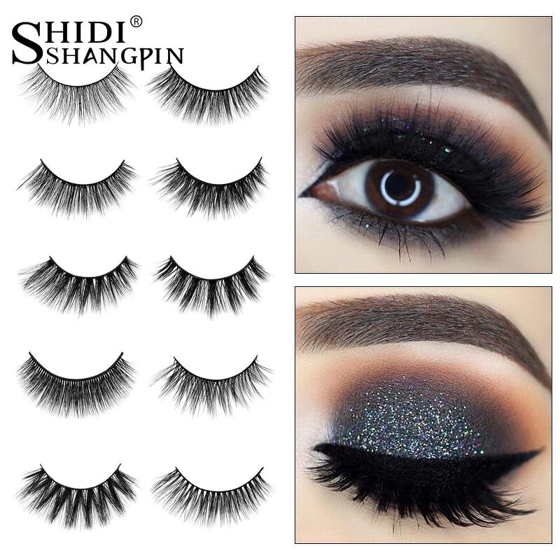 False Eyelashes Manufacturer - 2020 NEW 5 Pairs Mink 3D Thick Crisscross Natural