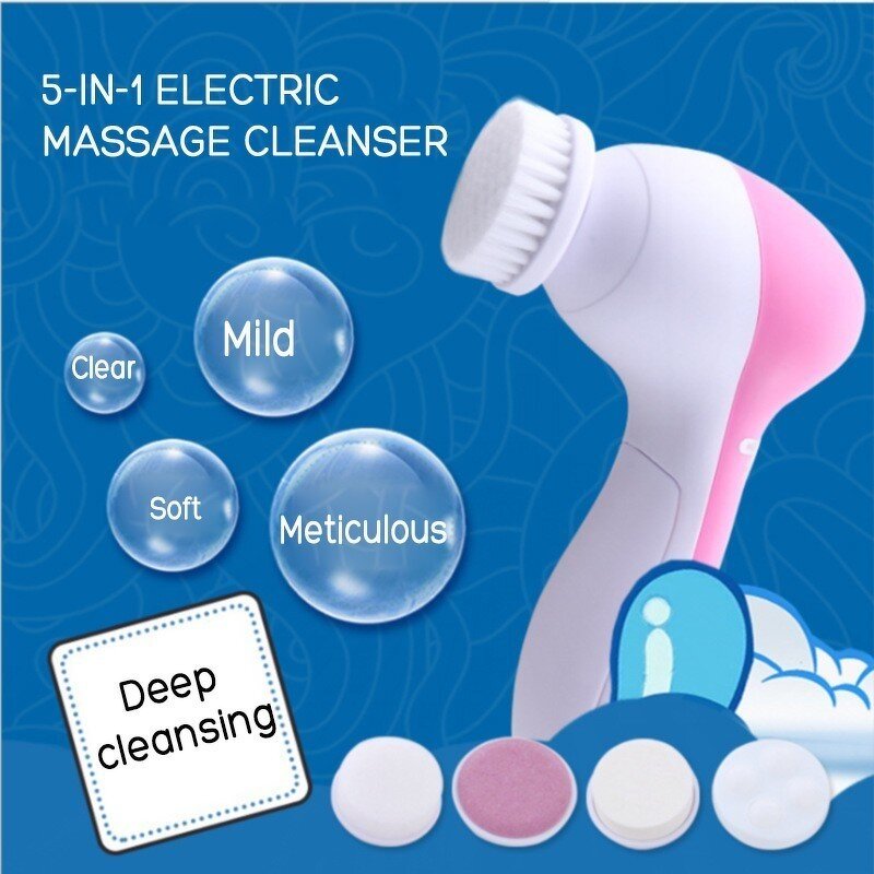 Facial Cleanser Machine Manufacturer - 5 in 1 Electric Wash Face Pore Cleaner