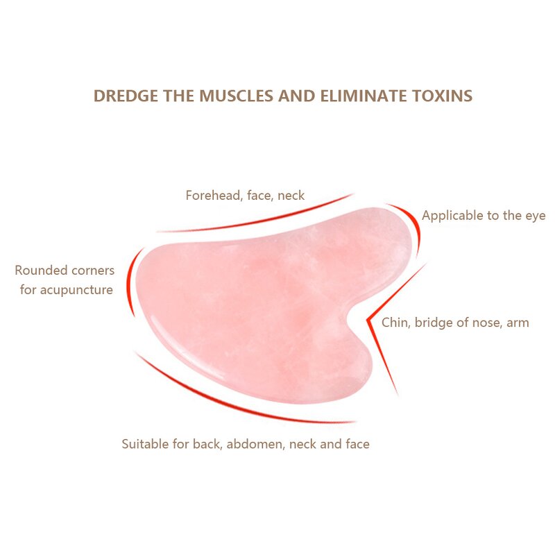 Facial Massage Roller Manufacturer - Crystal Jade Stone Natural Rose Quartz