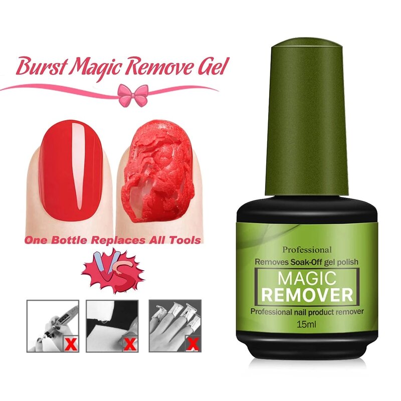 Nail Polish Remover Gel Manufacturer - 15ml Magic UV Gel Delete Burst