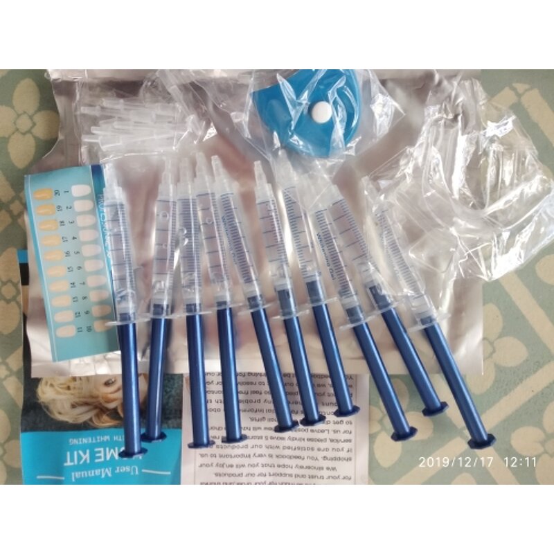 Teeth Whitening Kit Manufacturer - 10Pcs Peroxide Bleaching with LED Light