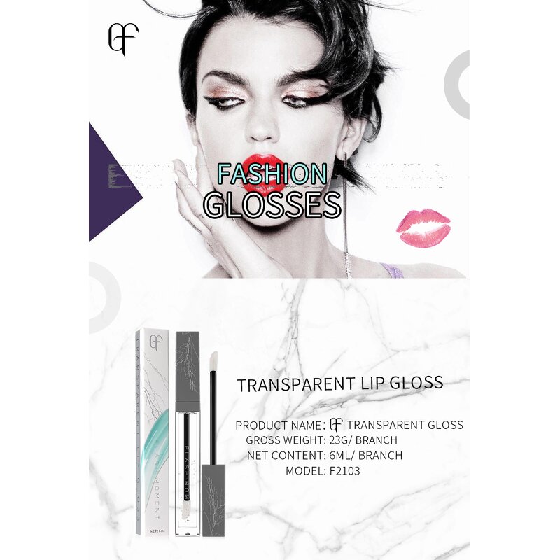 Lip Gloss Manufacturer - Flash Moment 6ML Fashion Velvet Transparent Moisturizing