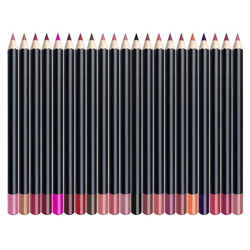 Makeup Pencil Manufacturer - Custom Private Label 3 in 1 Lipliner Eyeliner Eyebrow 21 Colors