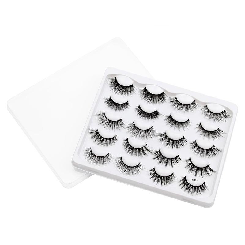 False Eyelashes Manufacturer - 10 Pairs Natural 3D Fake Mink Lashes Extension