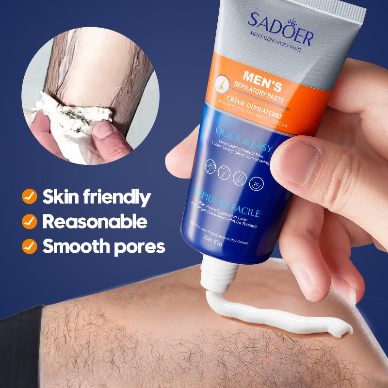 Hair Removal Cream Manufacturer - SADOER Private Label 5 Mins Natural Organic