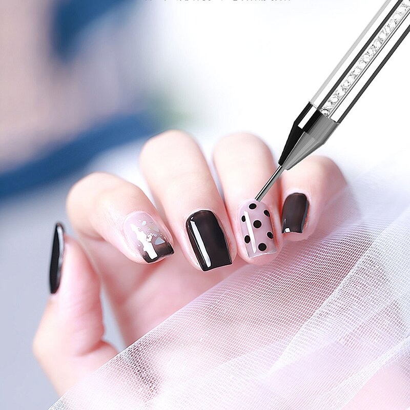 Nail Art Tool Manufacturer - Dual Heads Acrylic Dotting Drill Rhinestone Picker